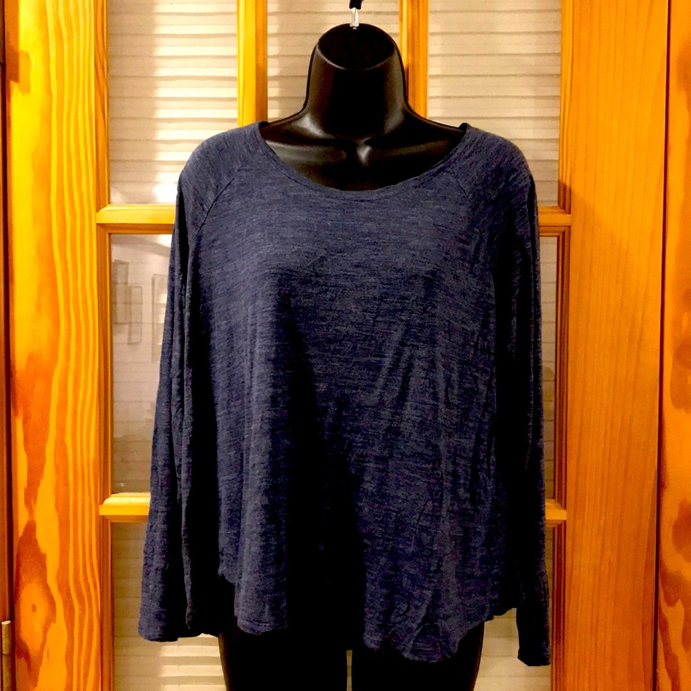 Vince Blue Long Sleeve Tee Blue Size L